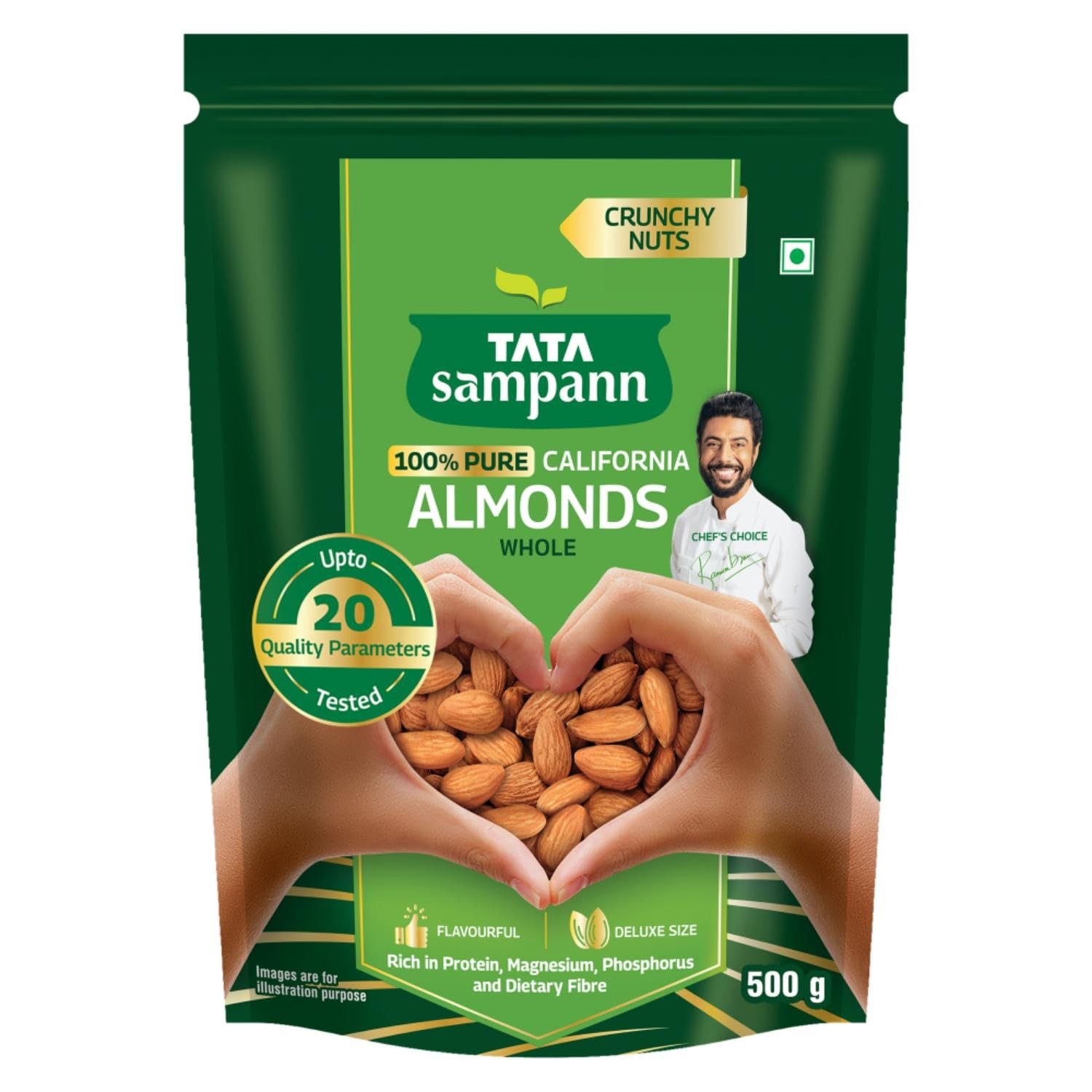 TATA Sampann Premium California  Almonds 500gm
